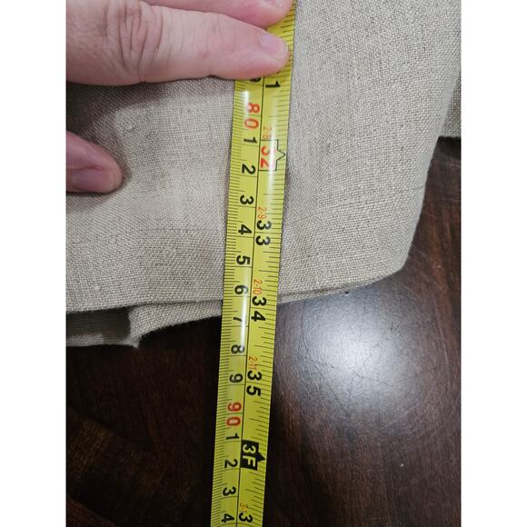 Vintage Outfit JPR Petites 100% Linen Beife Tan Wrap Mini Skirt Size M Petite - Picture 6 of 6